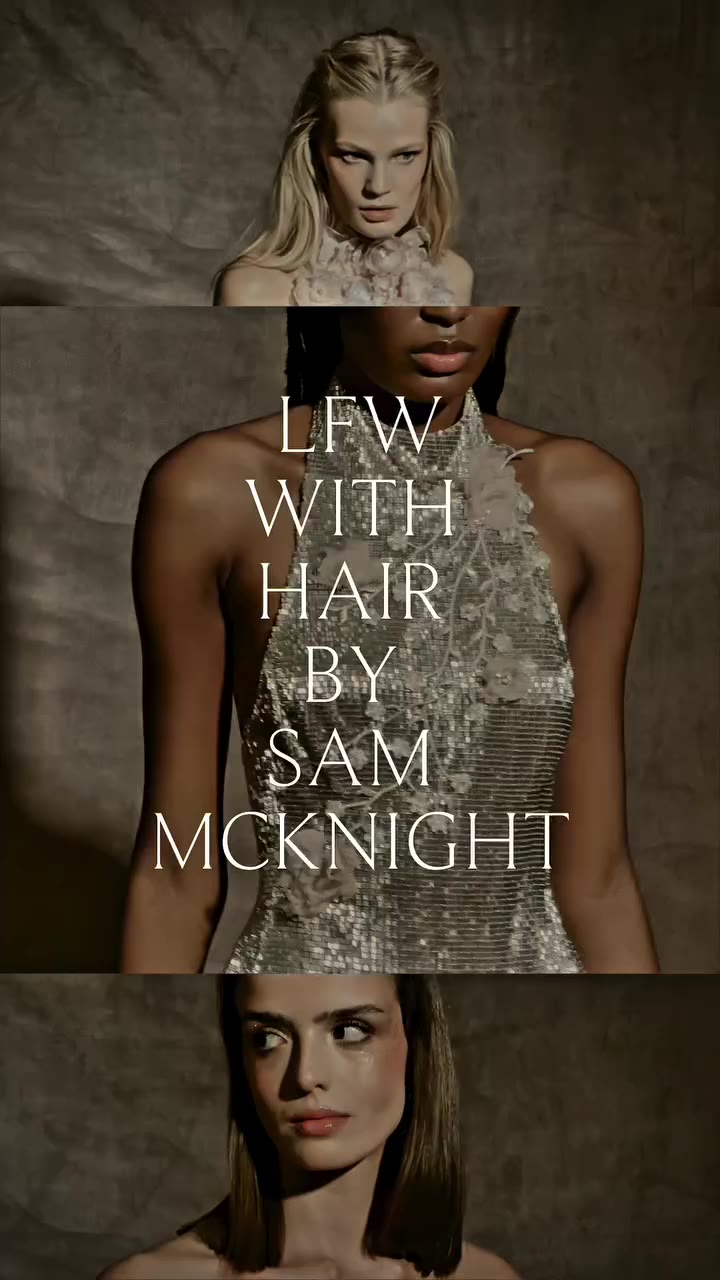 Backstage at London Fashion Week with Sam McKnight , founder of…