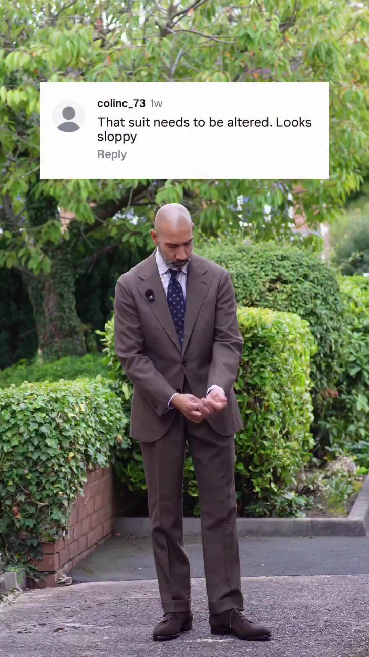 Audience Opinion “That suit needs to be altered. Looks sloppy.” Okay… now I’m…