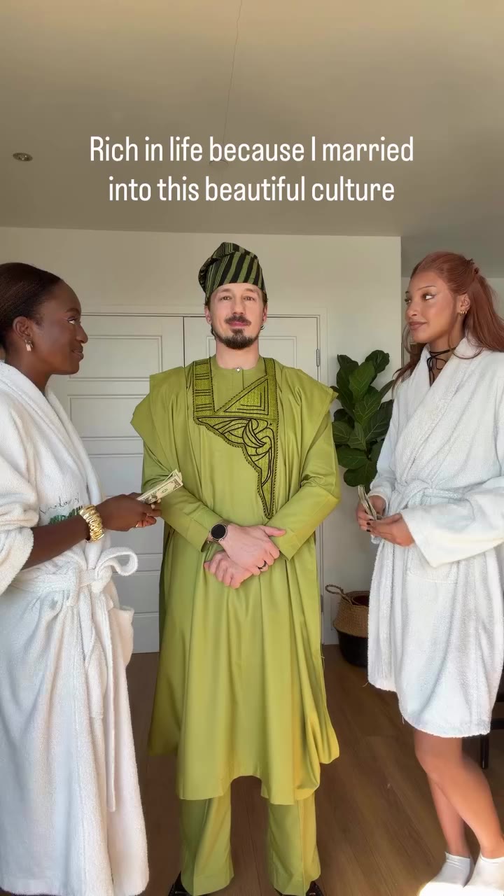 And I wouldn’t change a thing 💚 #asoebi #oyinbo #bwwm #nigerian…