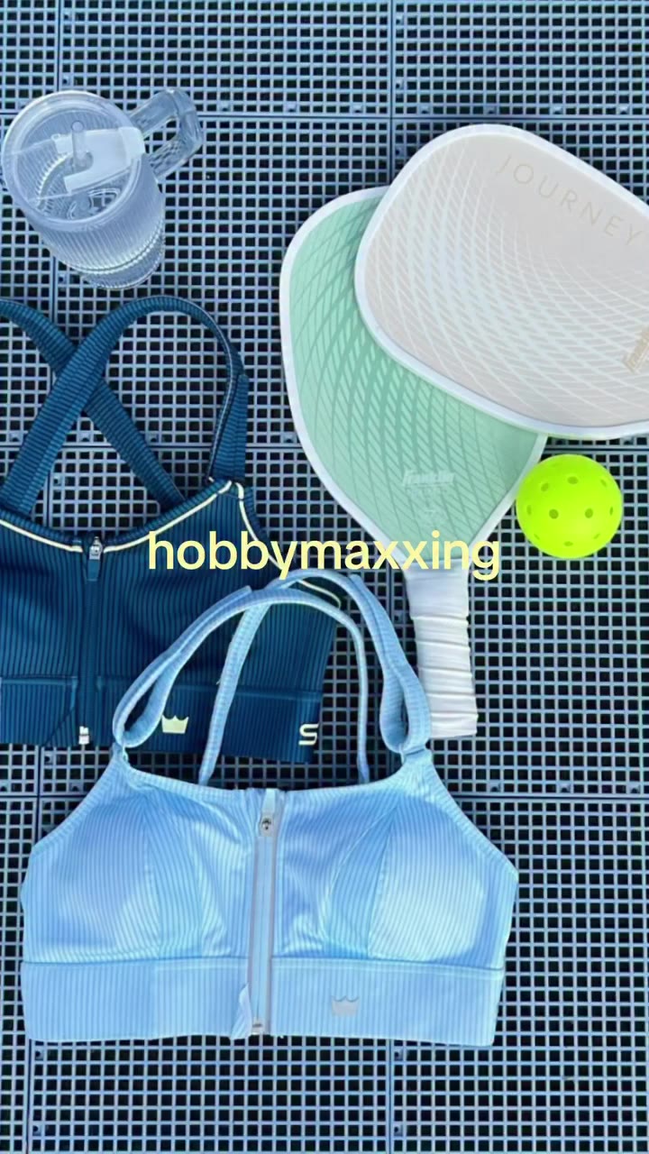 My current hobbies: pickleball + not holding my boobs while I play 😂 What’s…