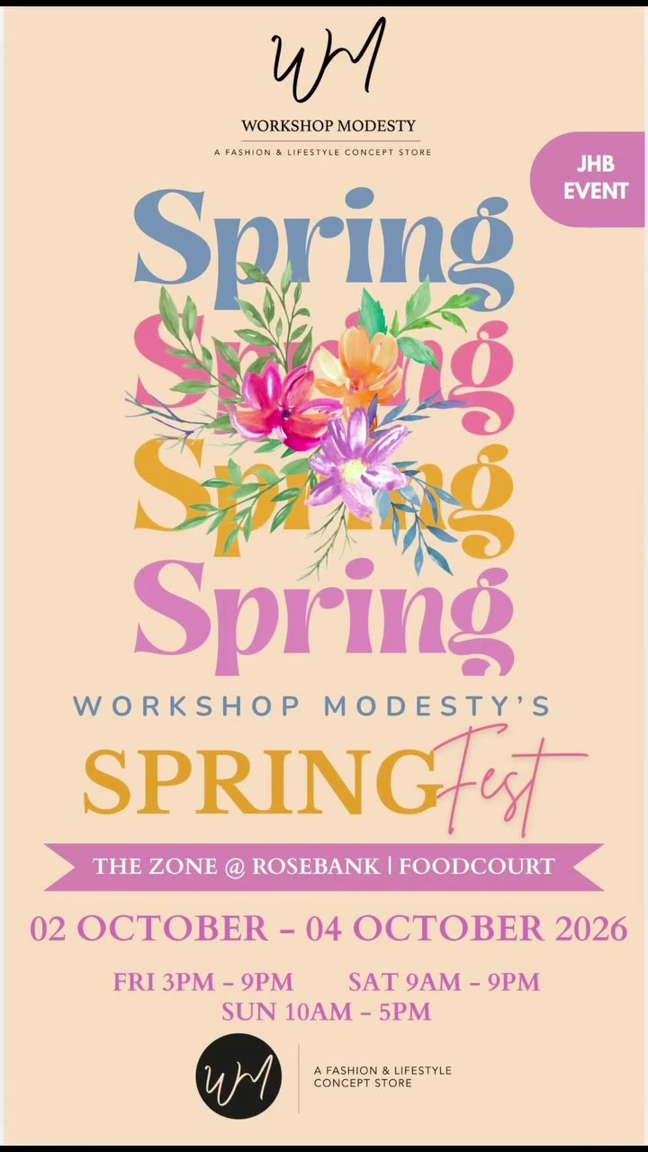 🌸SPRING FEST IS BACK!🌸 Johannesburg, we’re bringing you 3 days of fashion…