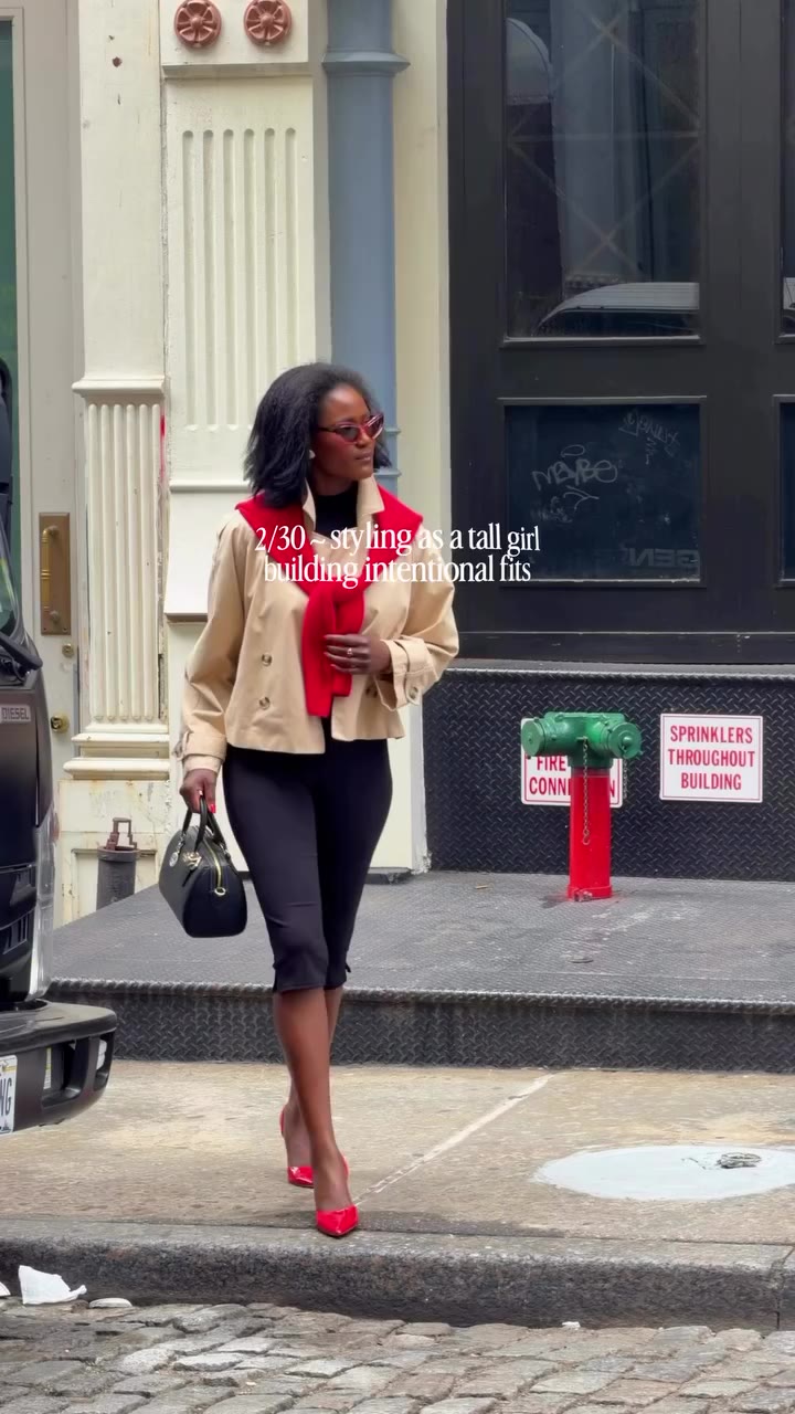 2/30 ~ styling as a tall girl building intentional fits pro tip for styling…