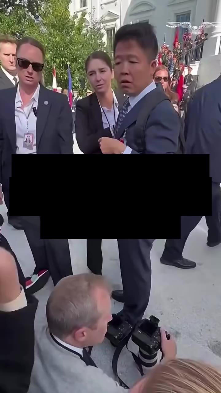 CHAOS OUTSIDE THE WHITE HOUSE AS U.S. AND CHINESE TEAMS CLASH OVER MEDIA…