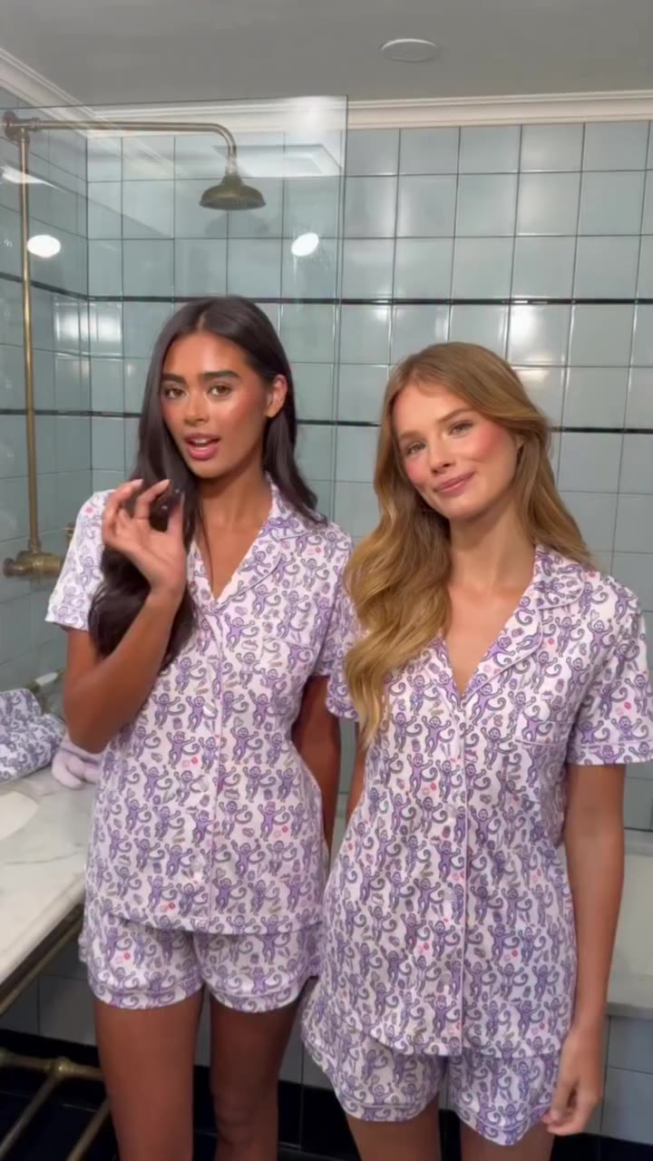 Behind the glitz and glam. 💄✨🎀 PJs on, makeup out, cameras rolling! A little…