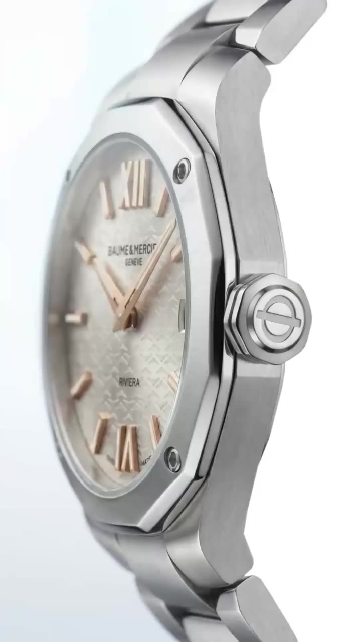 Bathed in the warmth of the summer sun, The Riviera Warm Silver is a radiant…