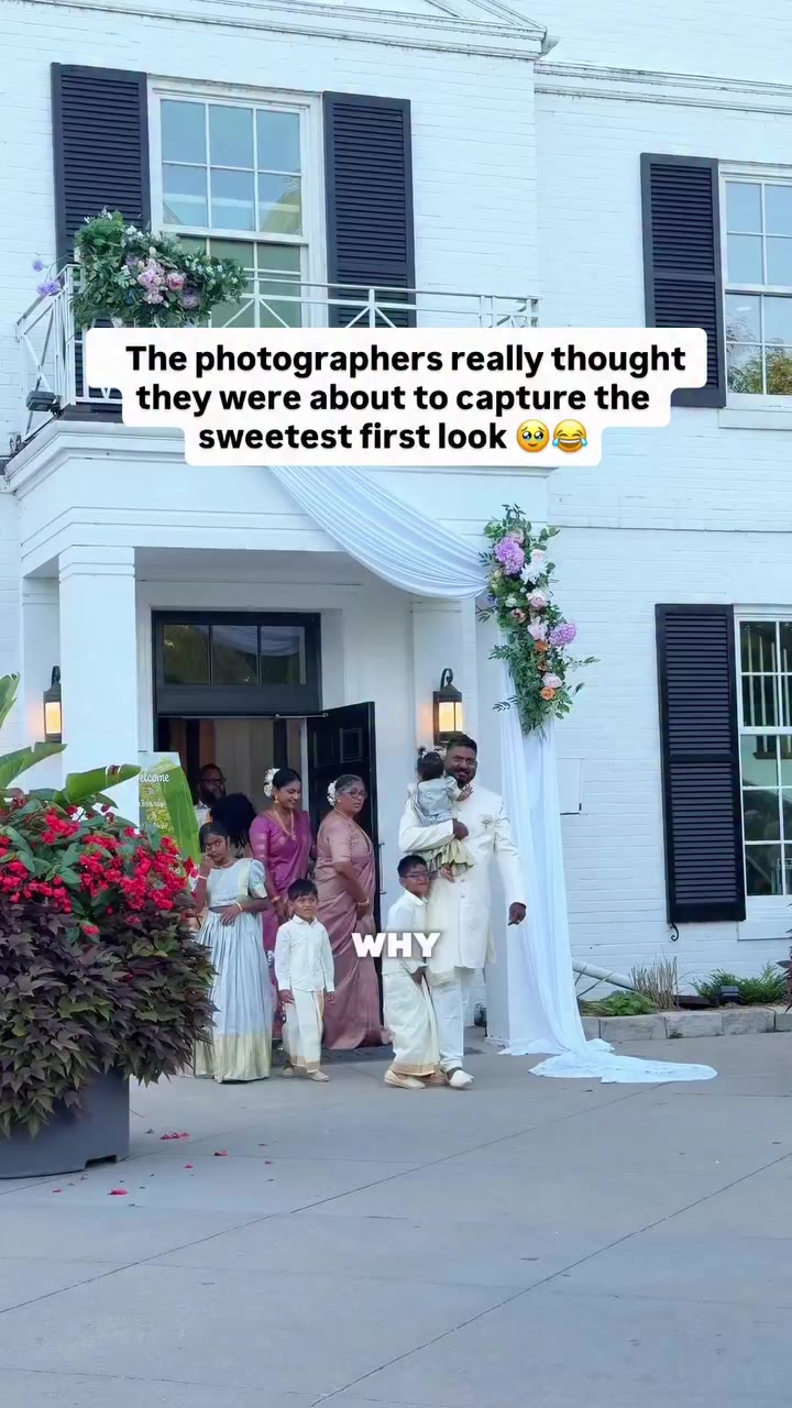 I think they forgot we’re getting married today. #firstlooks #tamil #wedding…