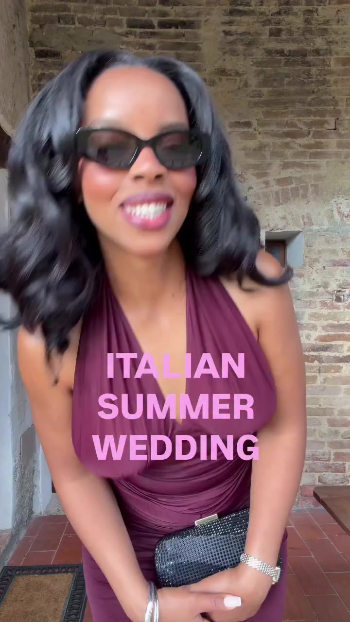 this was the summer of weddings 💒 felt so beautiful in this burgundy dress…