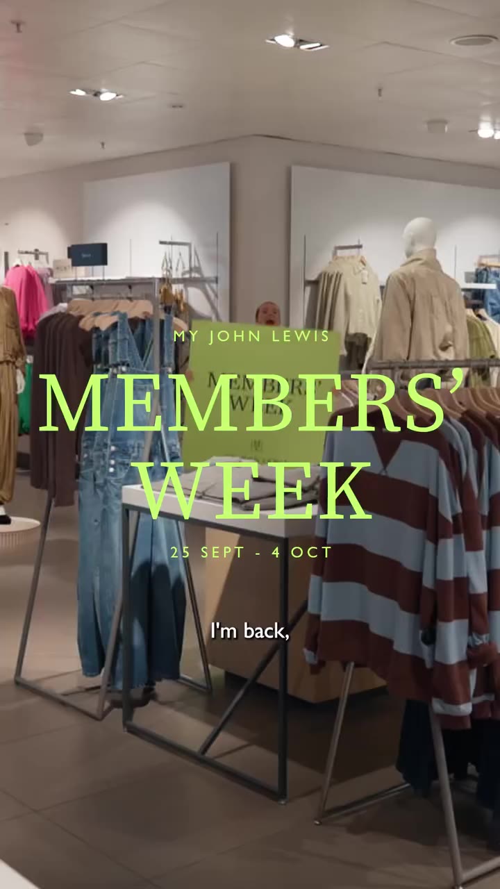 Perks of being in the club? There are a lot of them 💳✨ My John Lewis Members’…