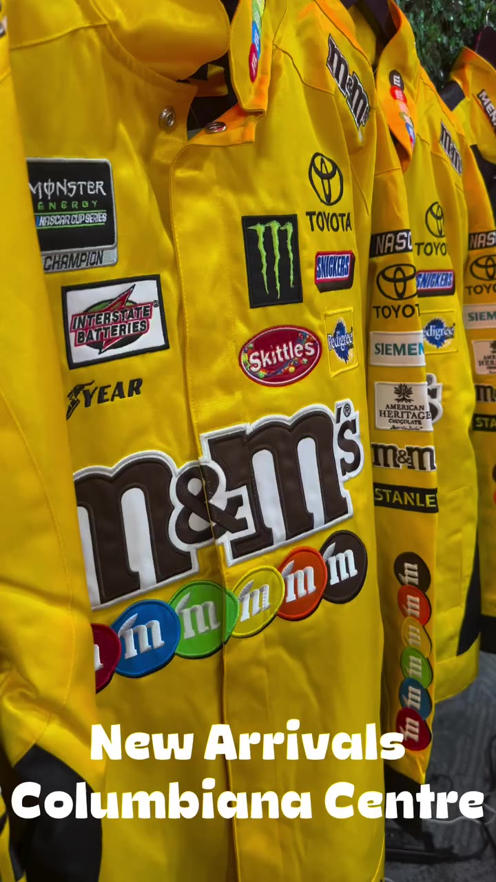 🔥 BRAND NEW JACKETS NOW AVAILABLE 🔥 🏁 Yellow M&M’s Kyle Busch NASCAR Jacket…