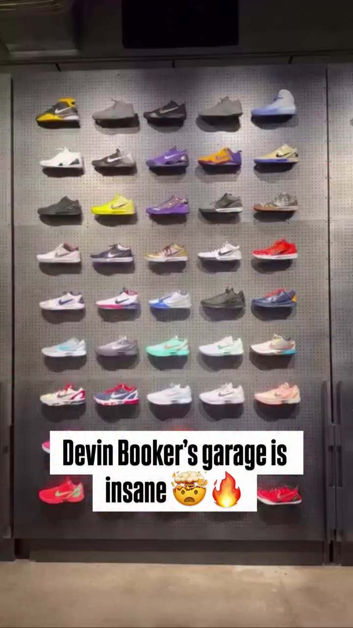 @dbook really has a whole sneaker store in his car garage 😂🔥 (via…