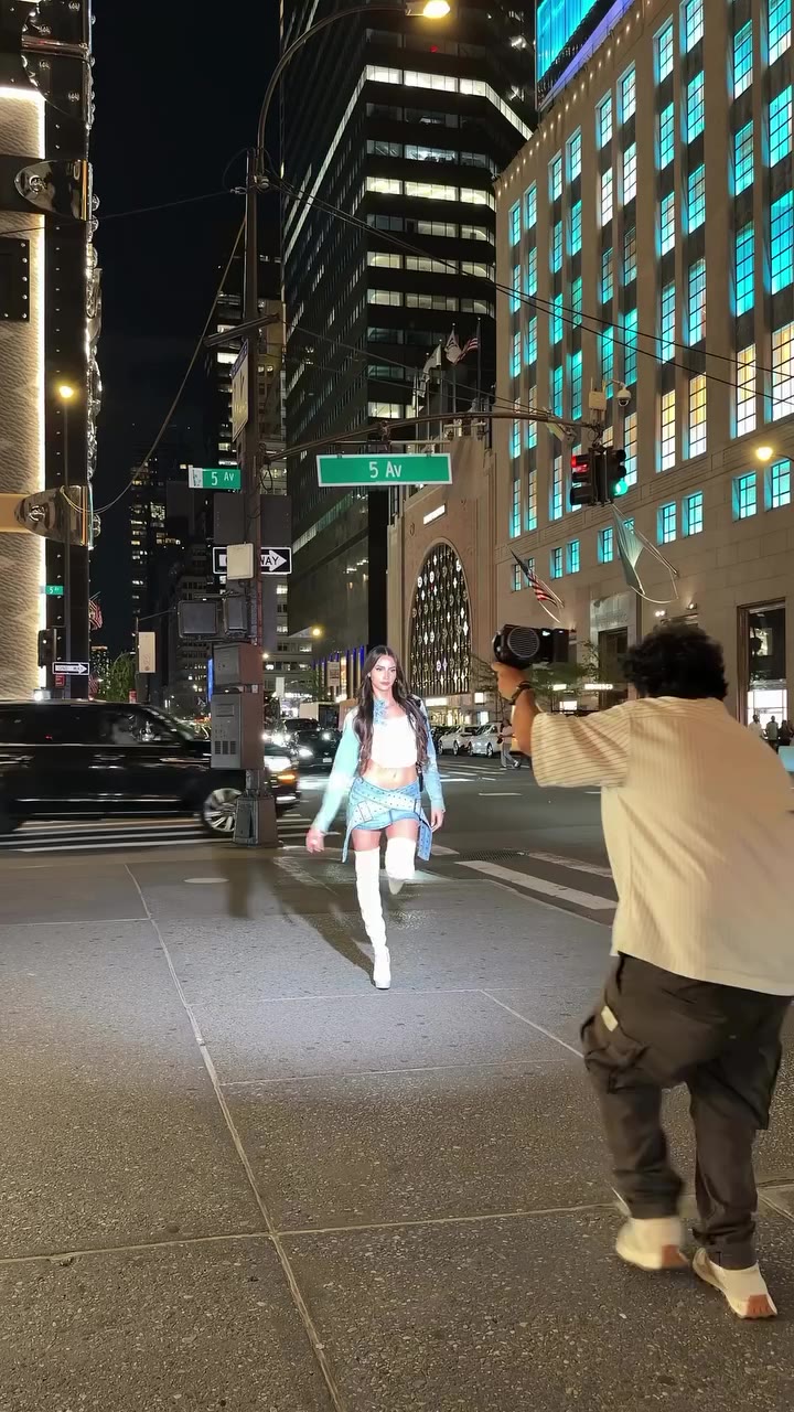 Turning the streets of New York City into a runway with @zhiyun_usa …