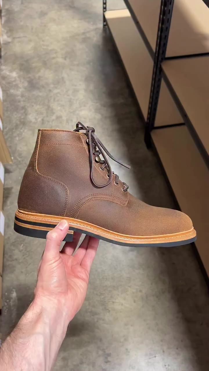 Sometimes the basics are all we need. Seen here is the Allen boot in Tan Waxy…