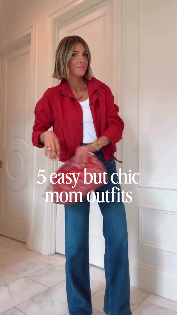 comment SHOP and I'll send you a DM with outfit details! xx 5 easy + chic mom…