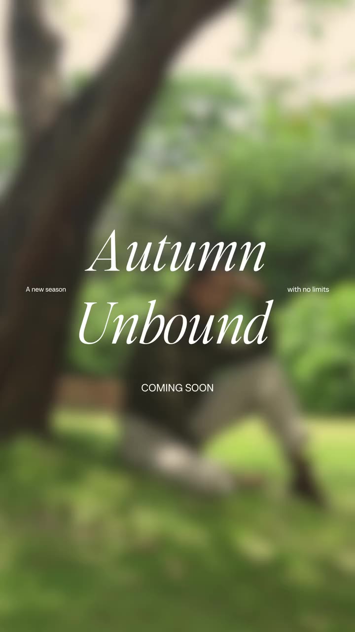 Leaving the city behind, heading somewhere slower.⁠ Autumn, Unbound drops…