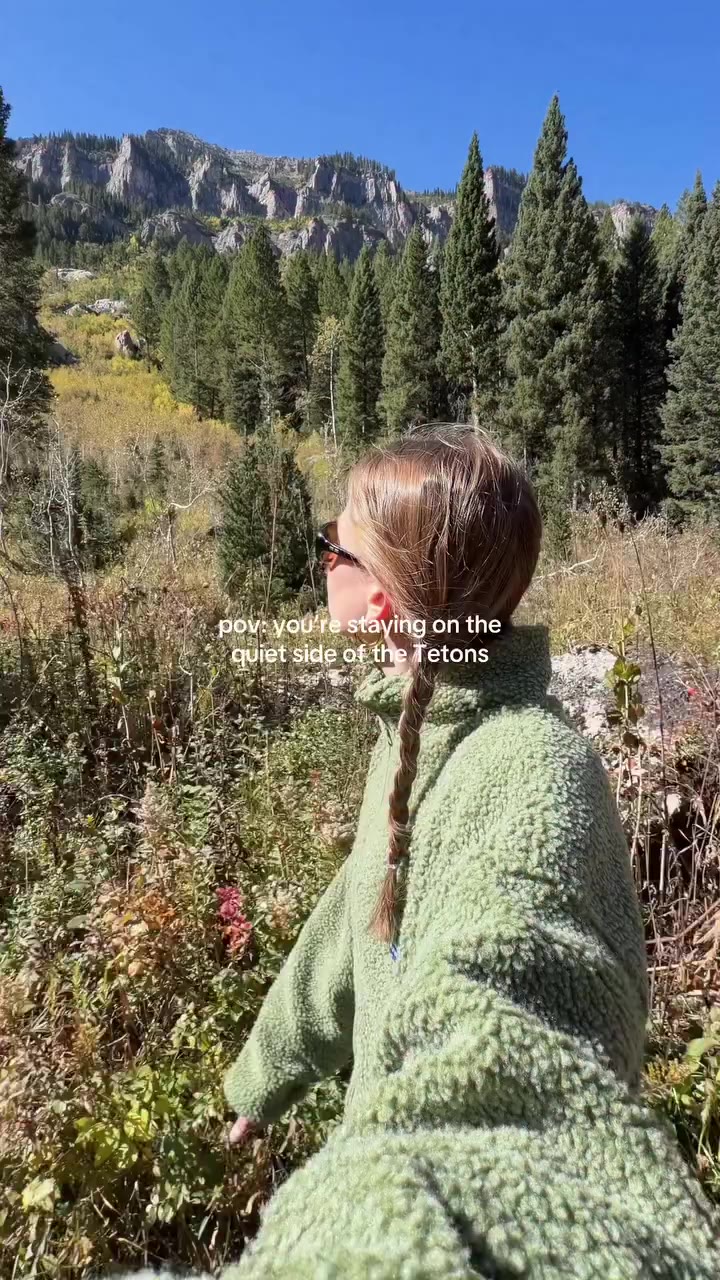 Started off our trip out west on the quiet side of the Tetons ⛰️ #tetonvalley…
