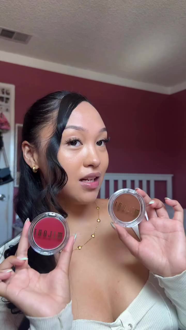 Trying Milani’s Cheek Kiss Bronzer & Blush Duo 💖 @milanicosmetics @ultabeauty…