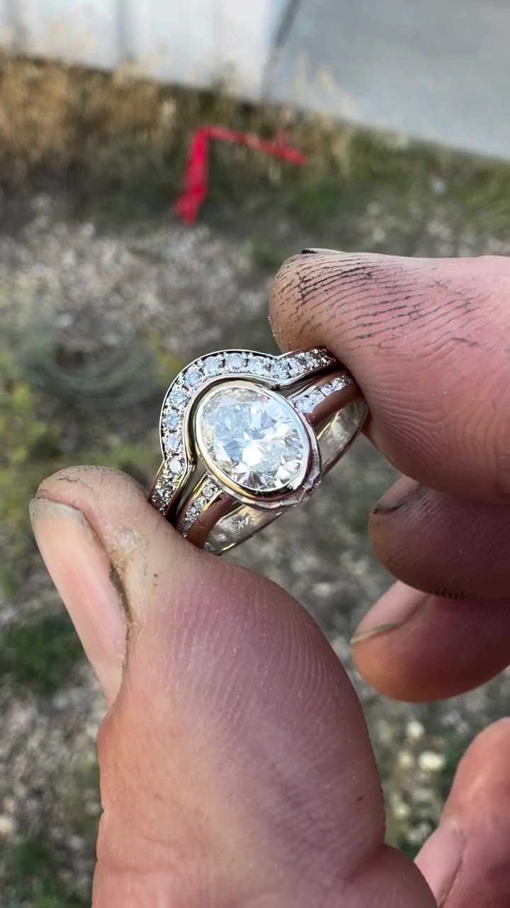 Committed•White Gold•Diamonds . #art #artist #jewelry #jewelrydesigner #bridal