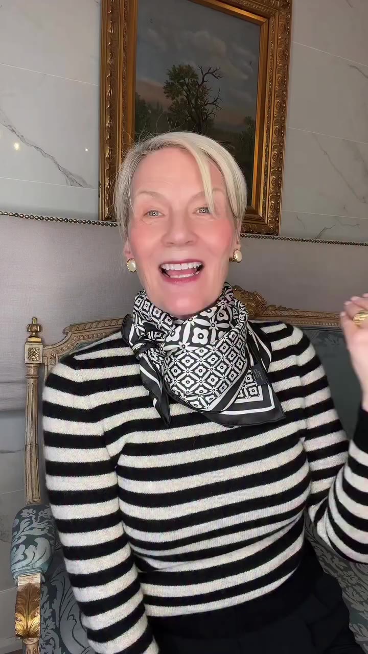 Scarf tie I wear repeatedly over the fall months!! YOU can get the hang of it…