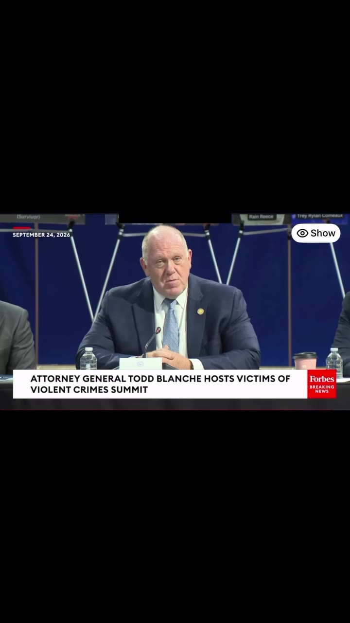 Some quotes from Tom Homan speaking at the Attorney Generals Summit on Victims…