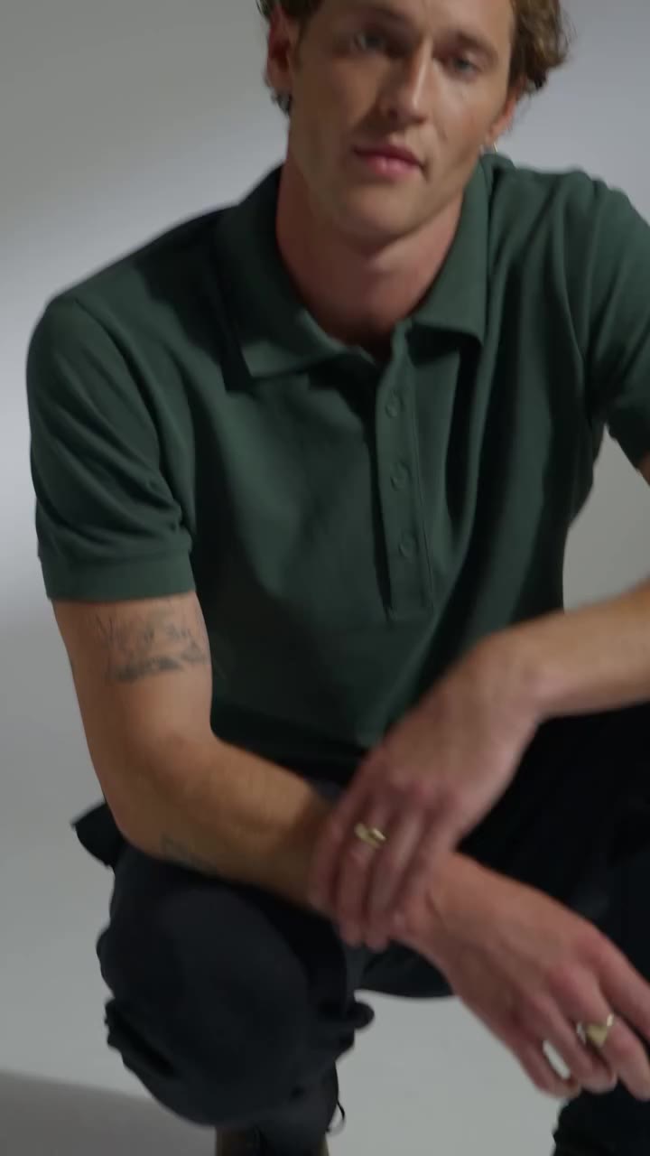 Introducing the Cotton Polo in pine green.⁠ ⁠ A rich seasonal tone that brings…