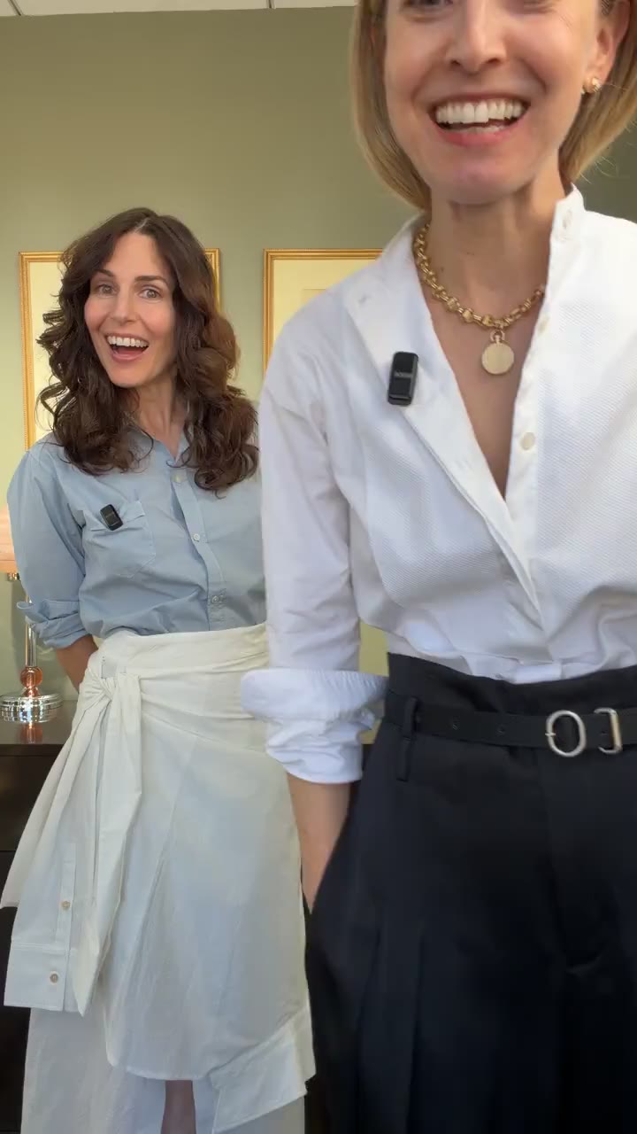 How to style a work shirt with Elise Corvo. Find your anchor piece then build…