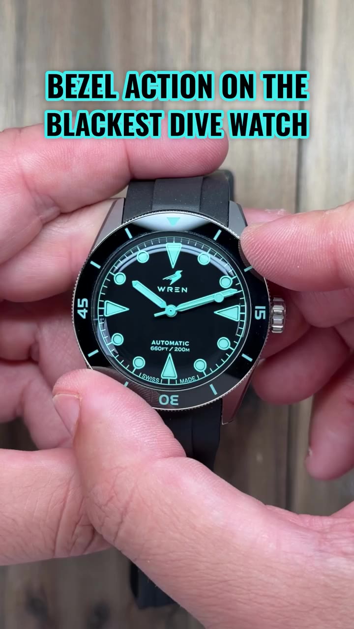 Testing out the bezel action on the ultra black Diver One Abyss. And for those…