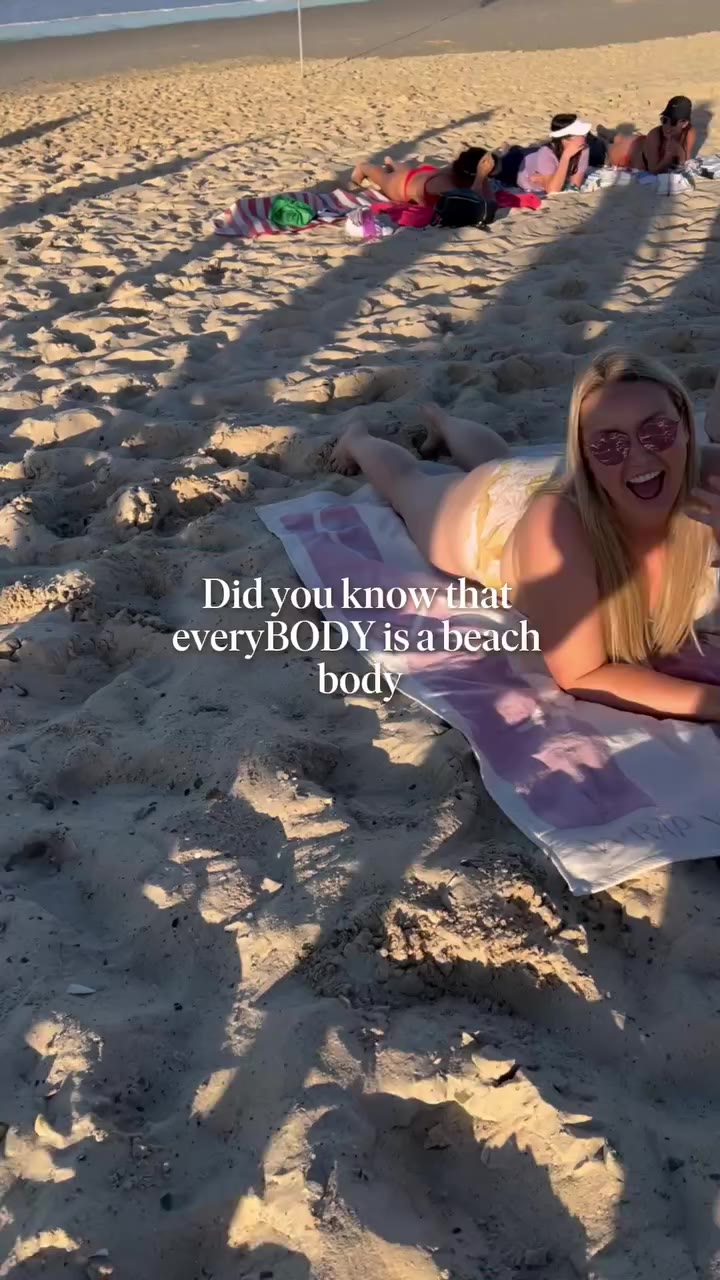 The only thing you need for the beach is a towel 🤍⁠ ⁠ Not a plan, not a…