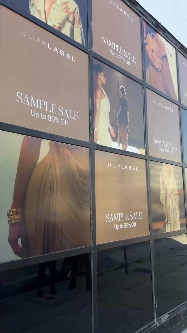 The racks are ready. 🖤 A little insider look at the JLUXLABEL Sample Sale…