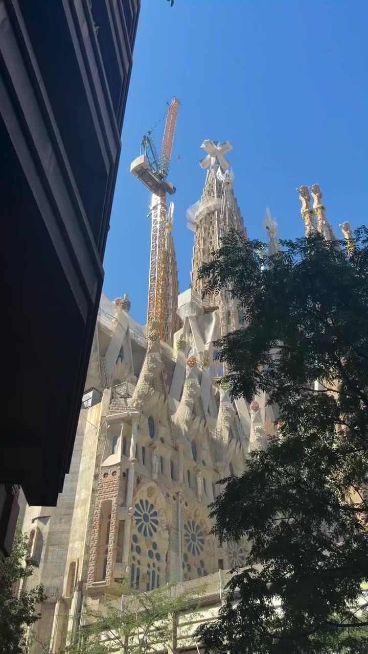 From watching @gabyyanes__ walk down the aisle in the Sagrada Familia crypt to…