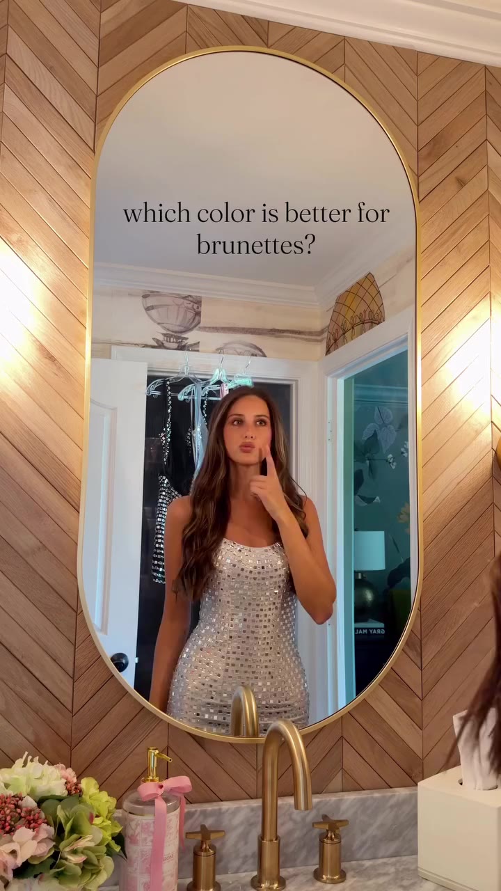 Picking the most flattering color is just as important as the style…. So what…