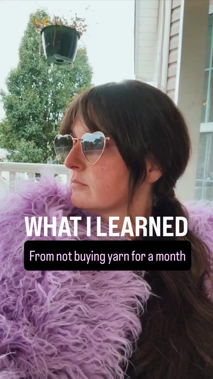 What I learned from not buying yarn for a month: 1. Nothing 2. It was sad 3. A…