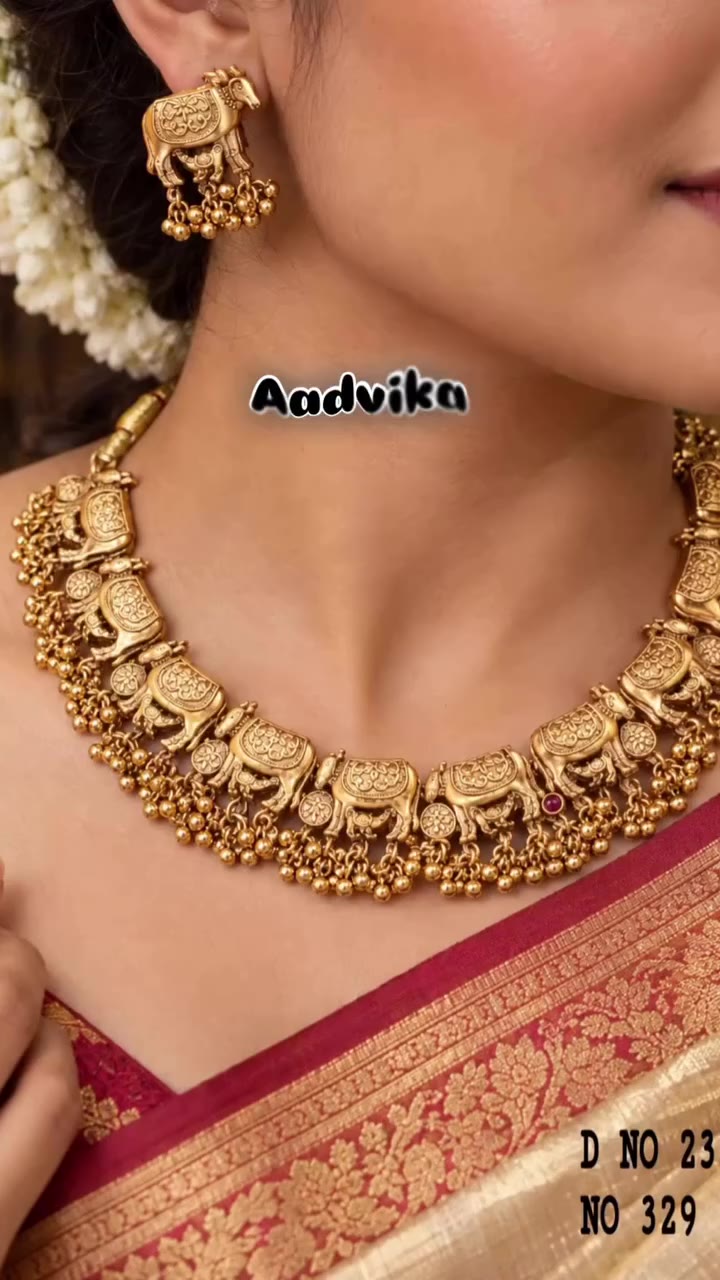 ✨ Latest Antique Jewellery Necklace Set ✨ Timeless elegance with a beautiful…