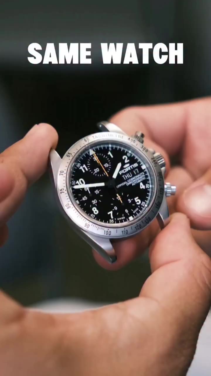 Fortis- Cosmonauts Chronograph, Reference 630.22.141. SBWC × StrapHabit- Tiger…