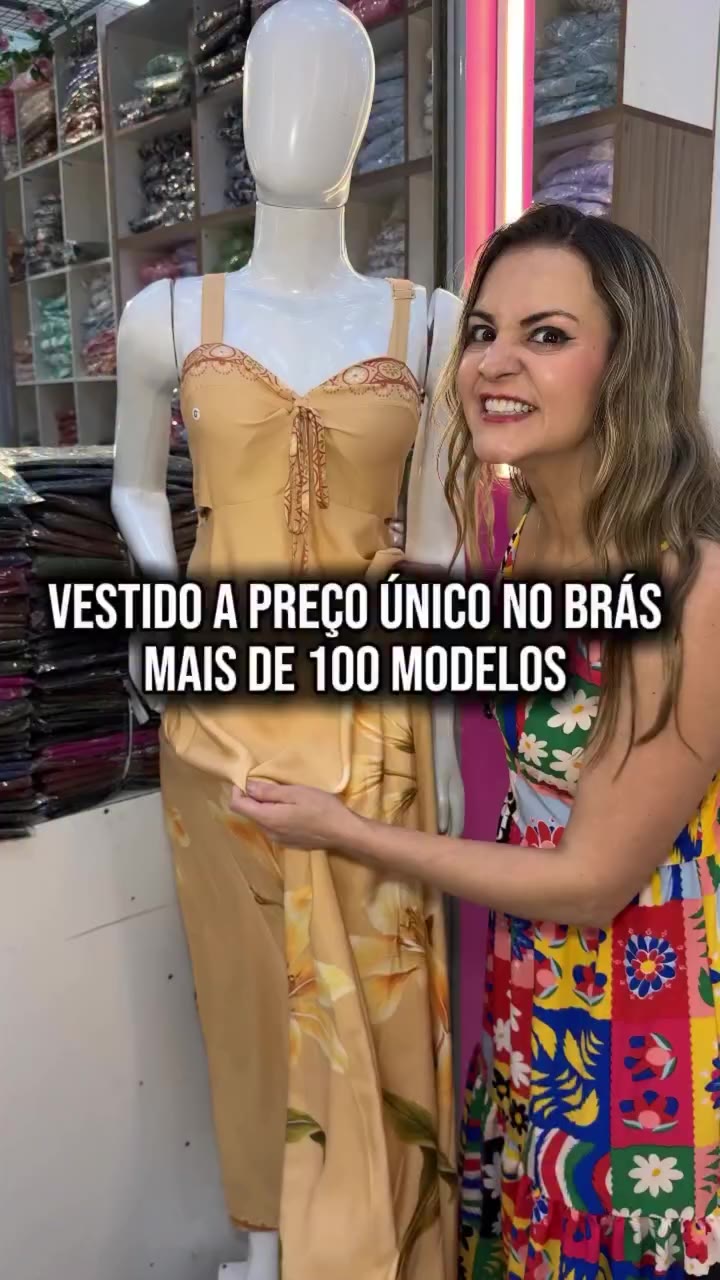 MAIS DE 100 MODELOS DE VESTIDOS POR R$39,90 NO BRÁS! 😱👗 É preço único mesmo!…