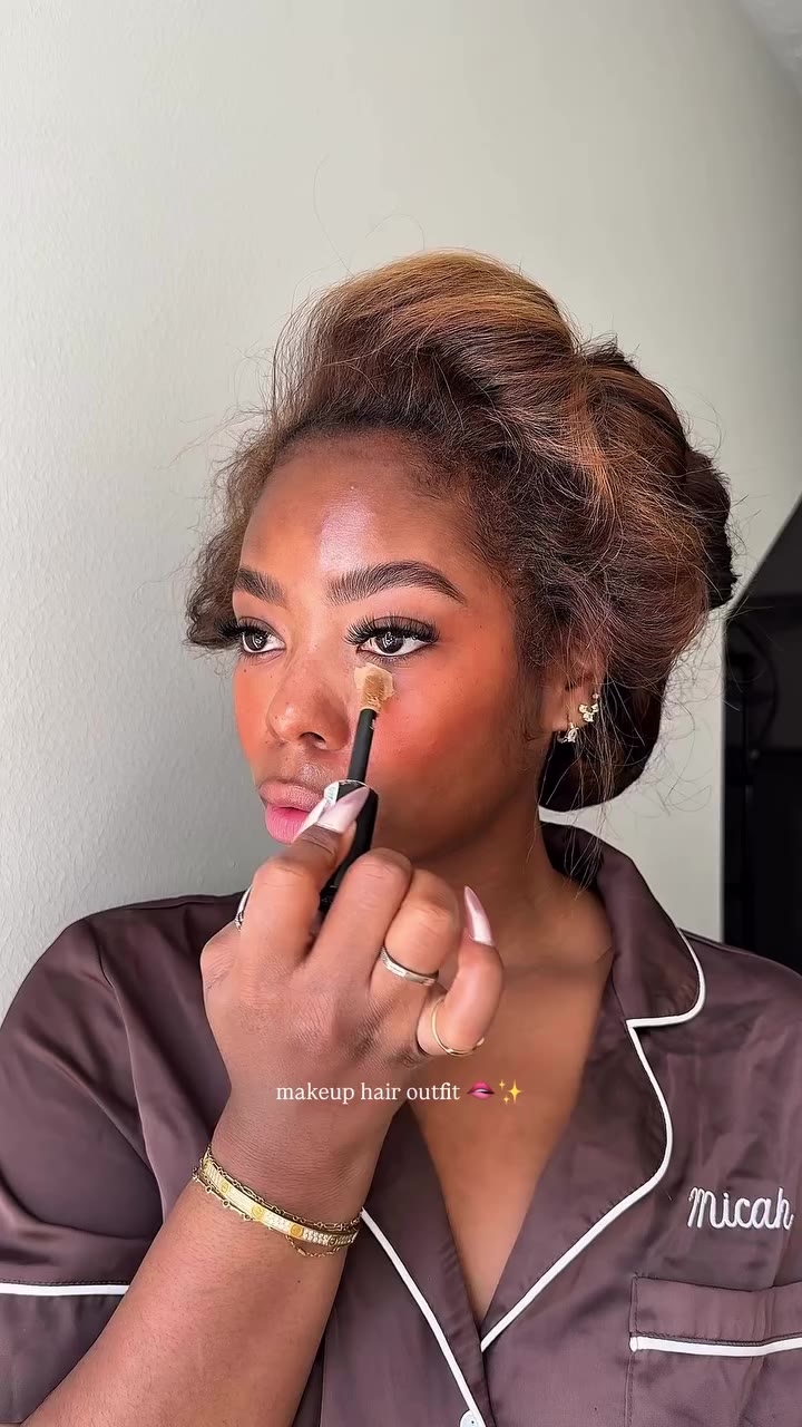 It’s giving Tiana 🧚🏾✨ #finishingtouches #makeup #hair #outfitcheck…