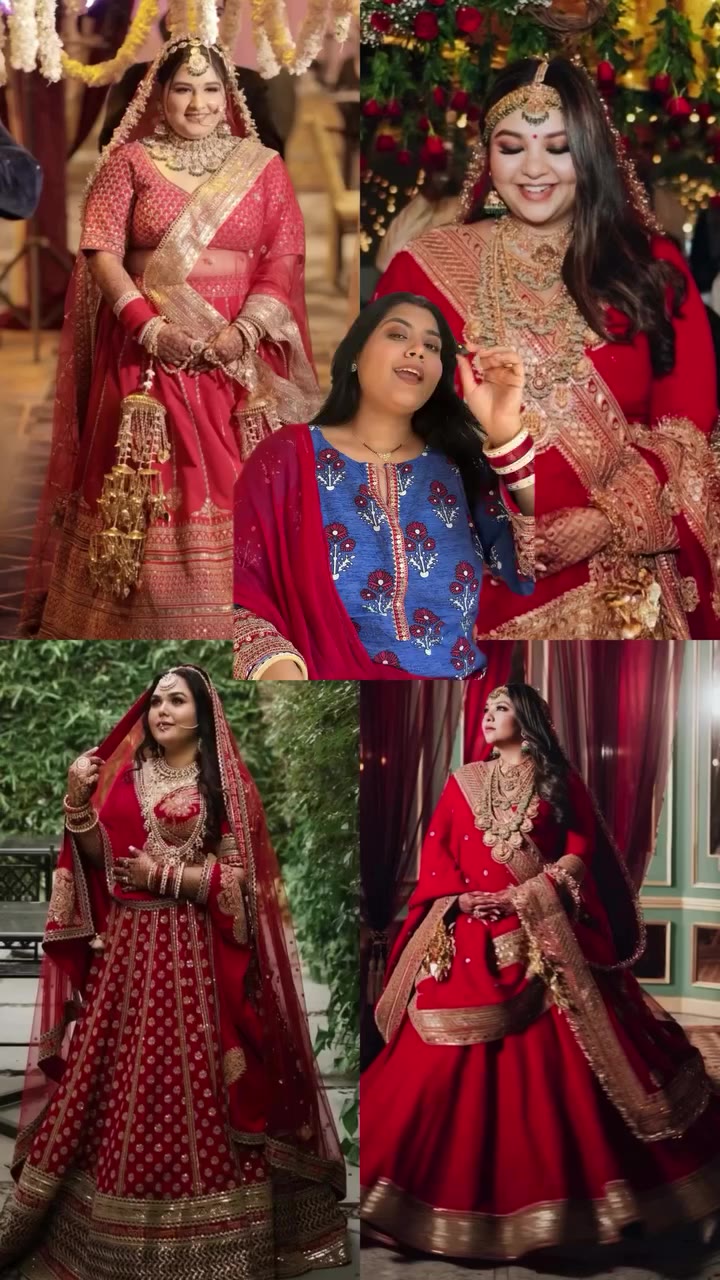 All my plus size bride to be save this video to get your bridal lehenga…
