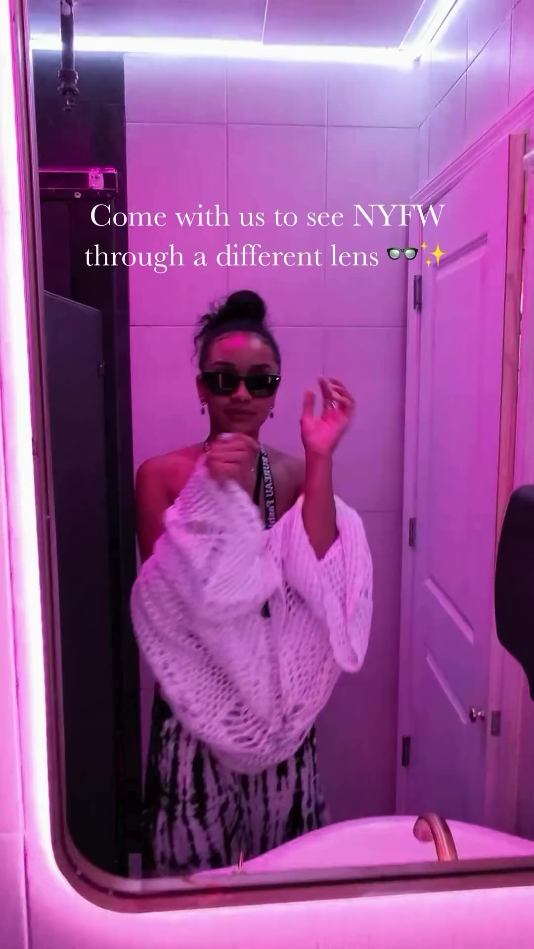 POV: you’re modeling NYFW with @islandbykoanani jewelry . Video by @clarspics…