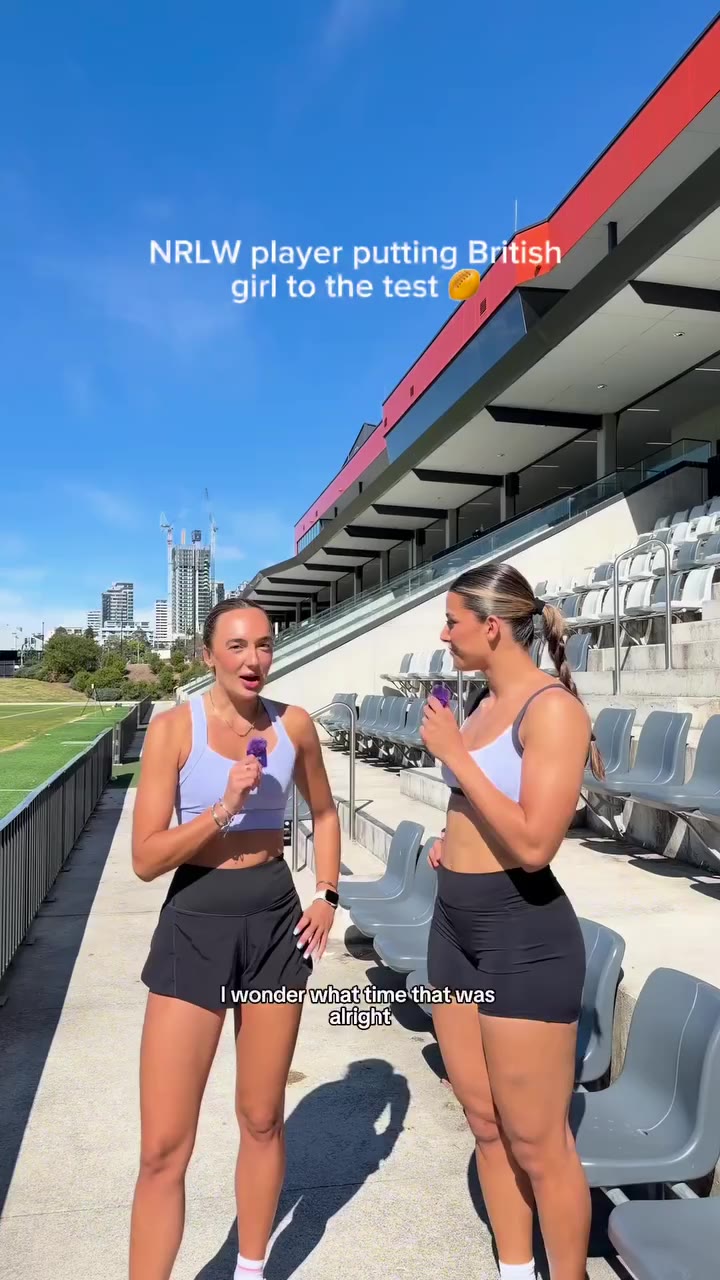 Trying to convince a NRLW player to recruit me onto their team 😭