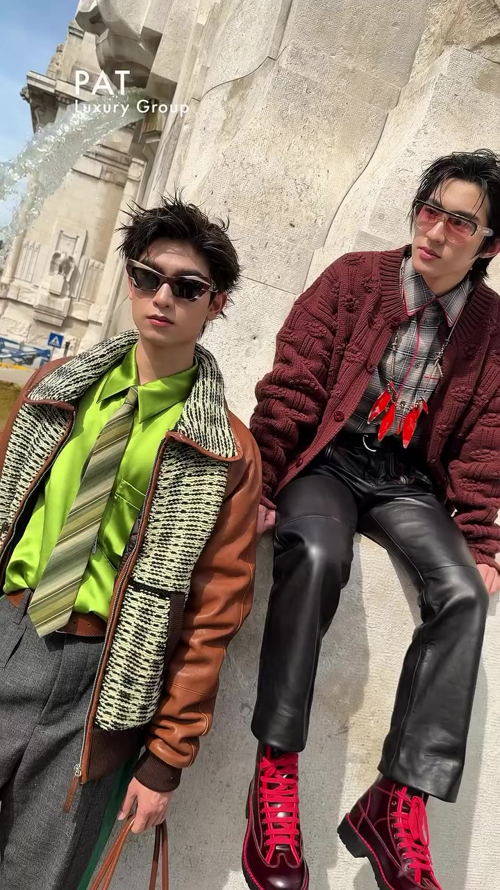 All about the moment with @thomaschungmanirat @kongjiro at MARNI Spring/Summer…