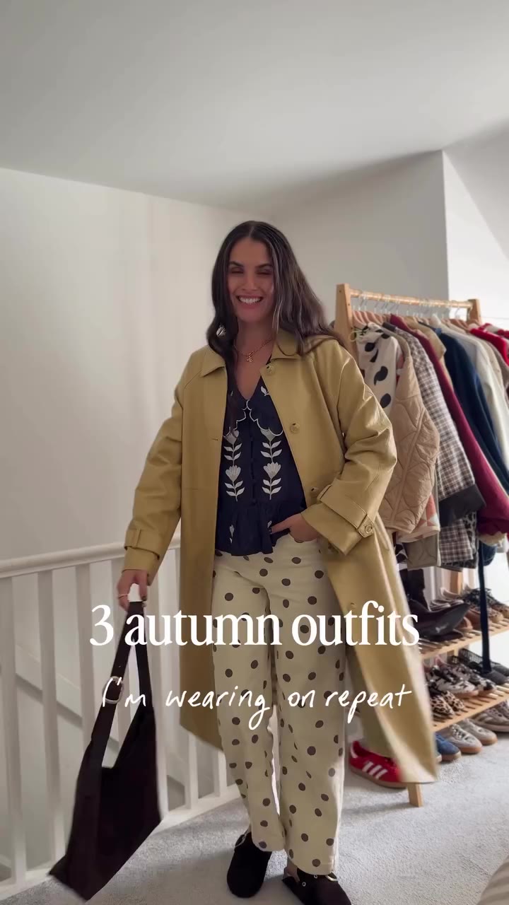 3 autumn outfits I’m wearing on repeat. For outfit details comment link or…