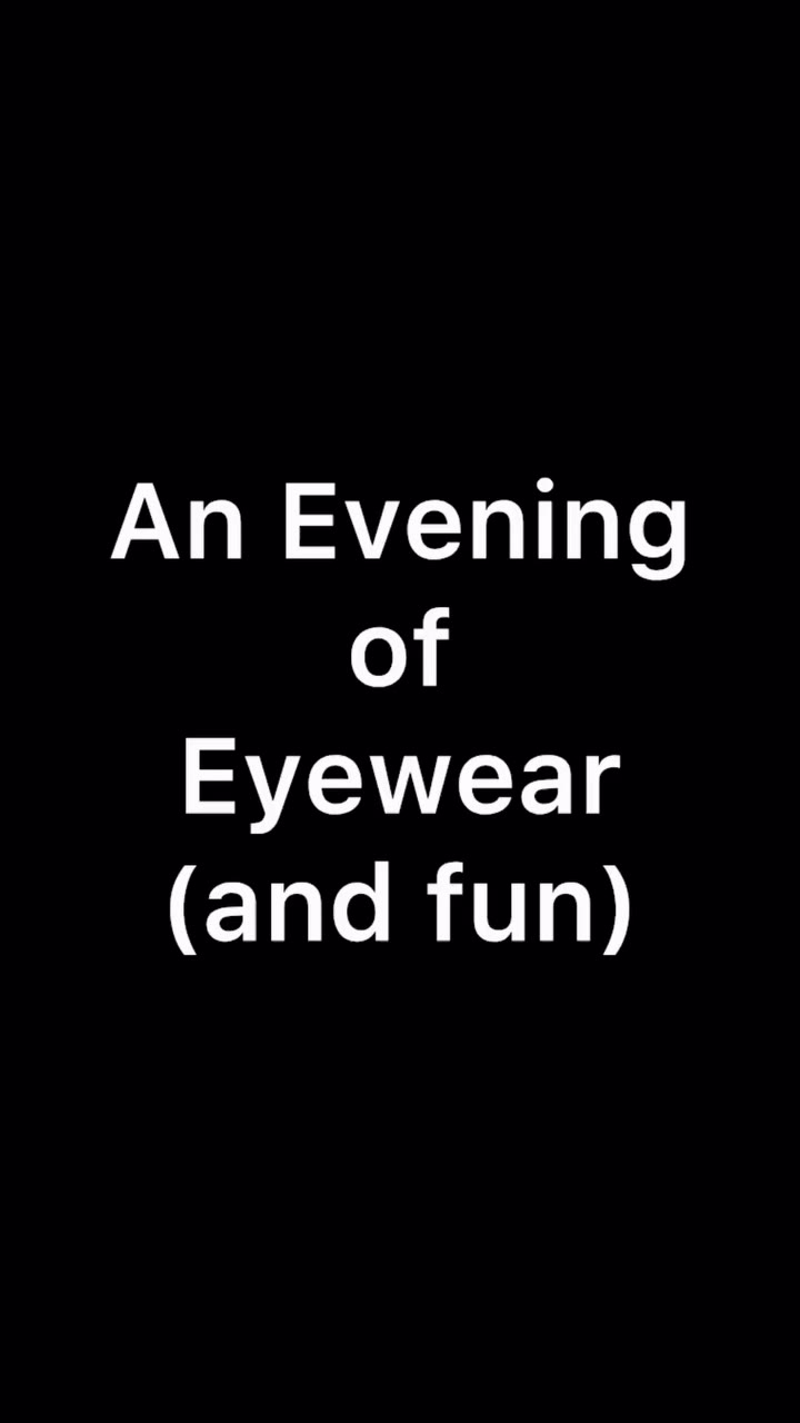 What a gorgeous evening of eyewear and laughter we had last night. Katerina…