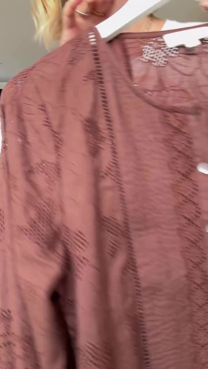 Our beautiful romantic brown lace cut Edie blouse arrives in stock later today…