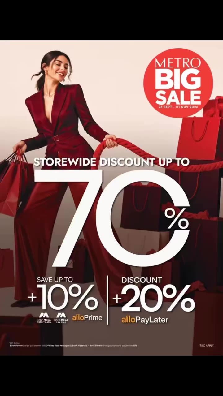 METRO BIG SALE IS BACK! ❤️‍🔥 It’s time to shop more and save more with…