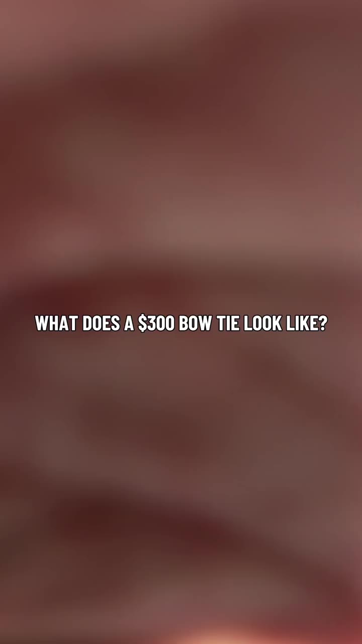 What does a $300 bow tie look like? Wedding season is here, so here’s how to…
