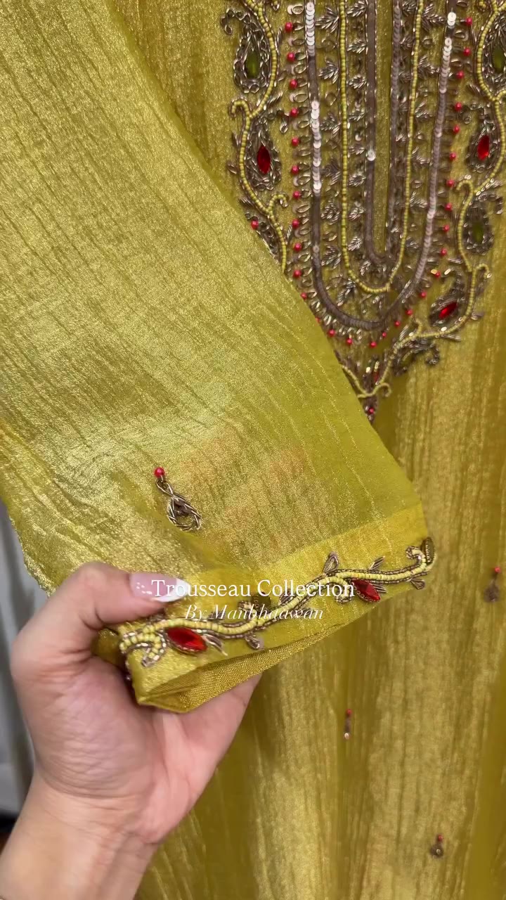 • Mustard Gold • Trousseau Collection by Manbhaawan ✨ A collection curated for…