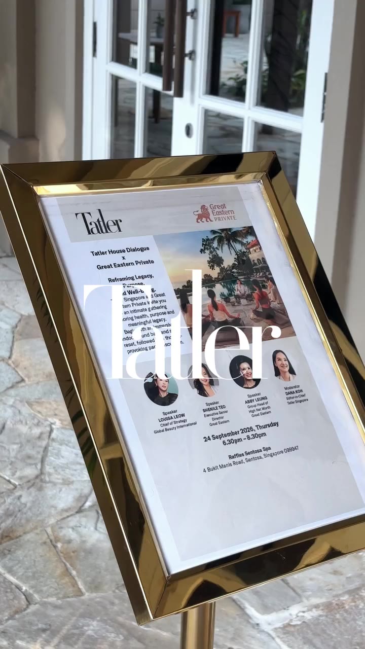 At the first Tatler House Dialogue with @greateasternsg Private at Raffles…