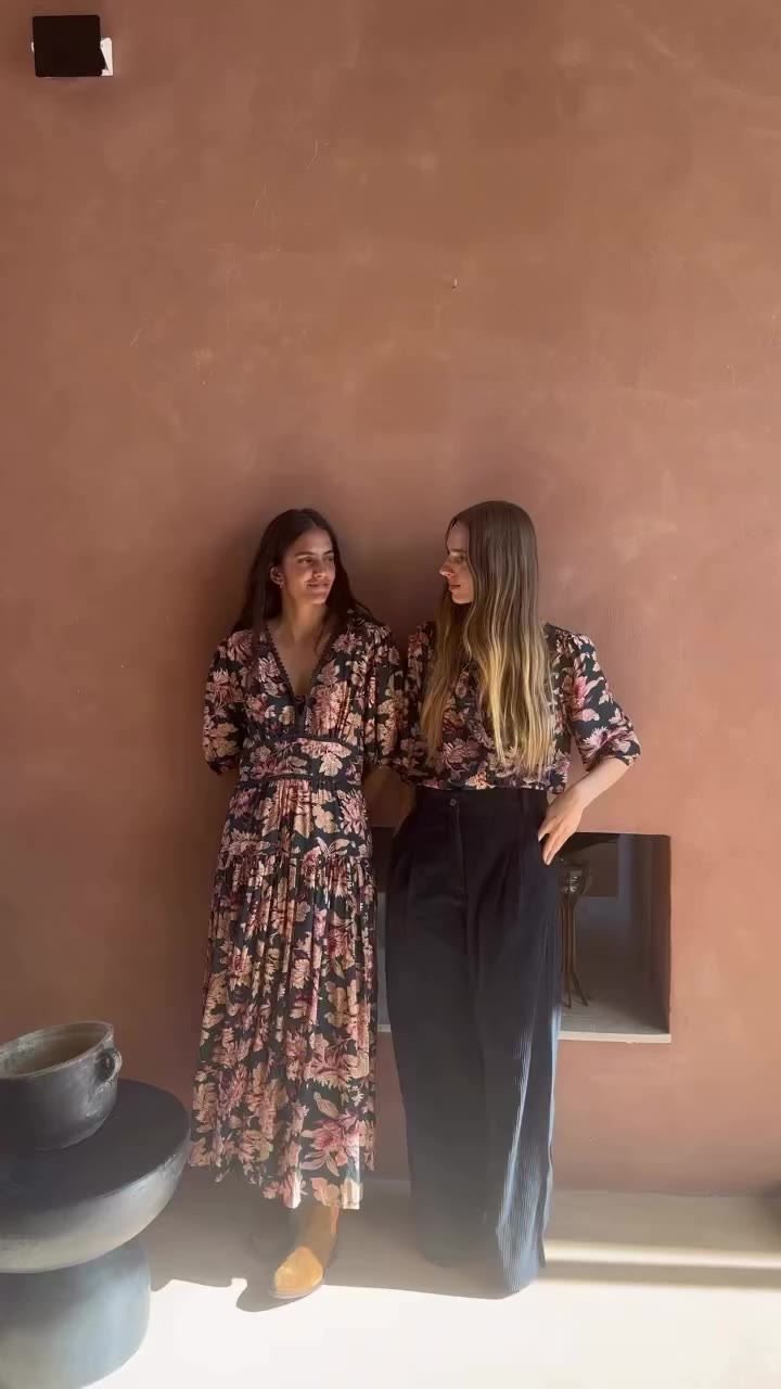 Introducing the Jeanne Dress and Monday Blouse in our fresh Dahlia print…
