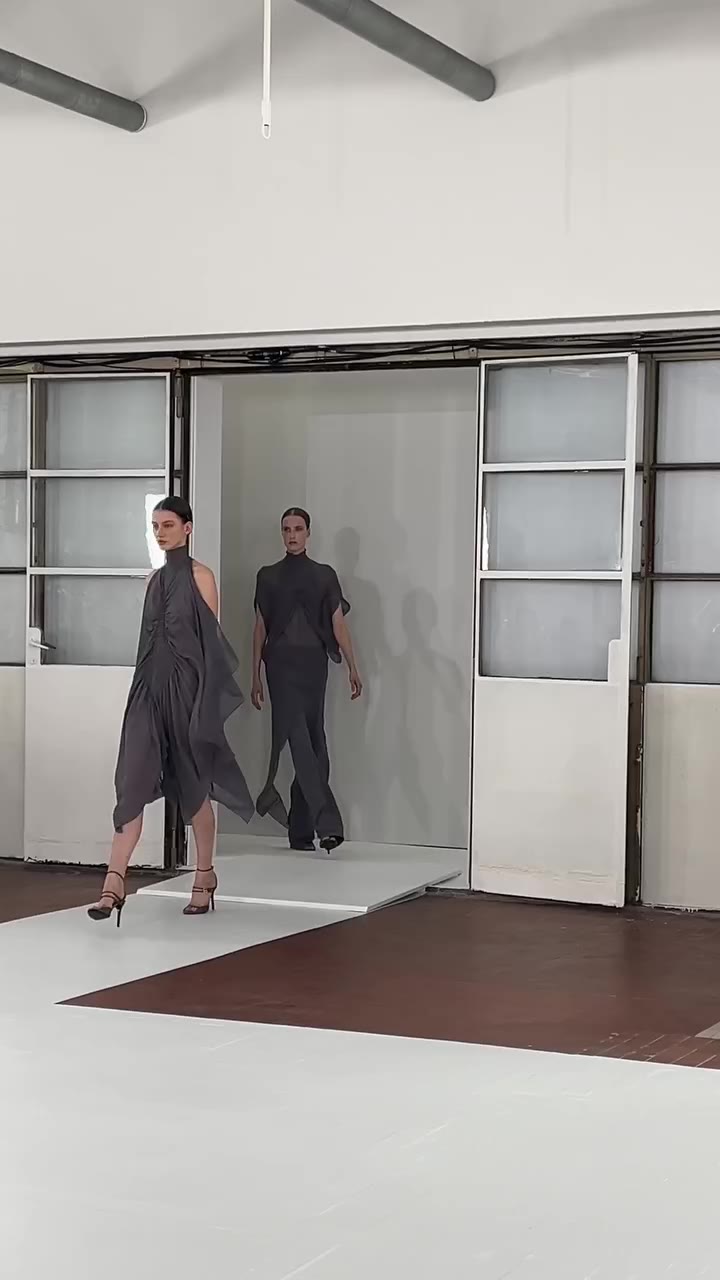 Francesco Murano @murano.francesco SS27 — elegant silhouettes, modern draping…