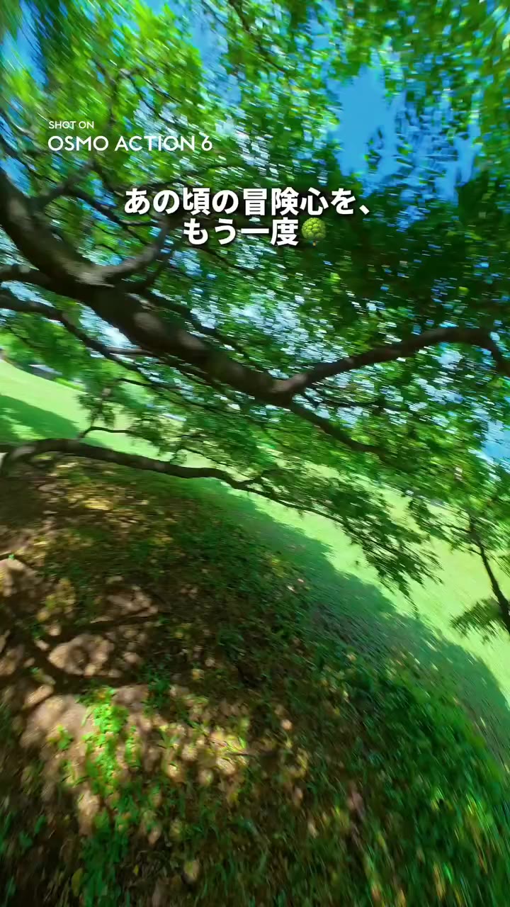 まだまだ遊び足りない🌳 手を伸ばして、登って、少しずつ広がっていく景色。 Osmo Action 6で、あのワクワクをもう一度🎥 🎬…