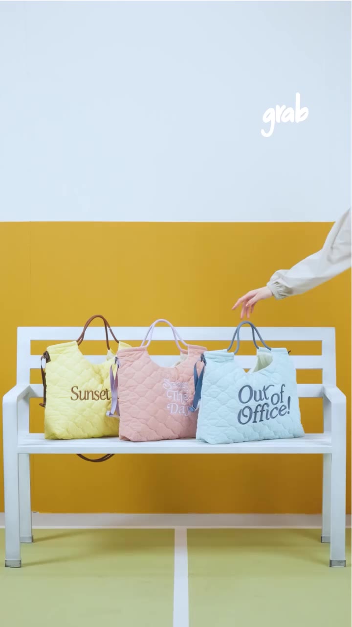 Your new everyday, every-outfit bag 🛍️ Shop nylon quilted totes from #Grab…